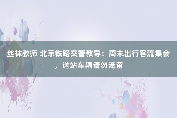 丝袜教师 北京铁路交警教导：周末出行客流集会，送站车辆请勿淹留