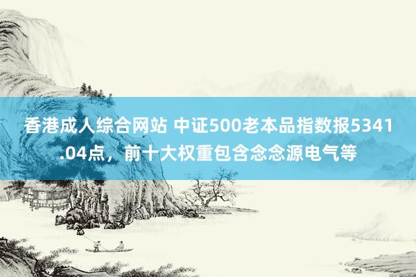 香港成人综合网站 中证500老本品指数报5341.04点，前十大权重包含念念源电气等