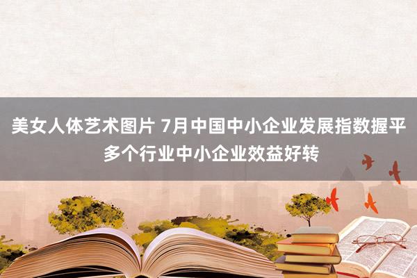 美女人体艺术图片 7月中国中小企业发展指数握平 多个行业中小企业效益好转