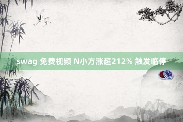 swag 免费视频 N小方涨超212% 触发临停