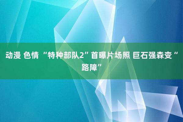 动漫 色情 “特种部队2”首曝片场照 巨石强森变“路障”